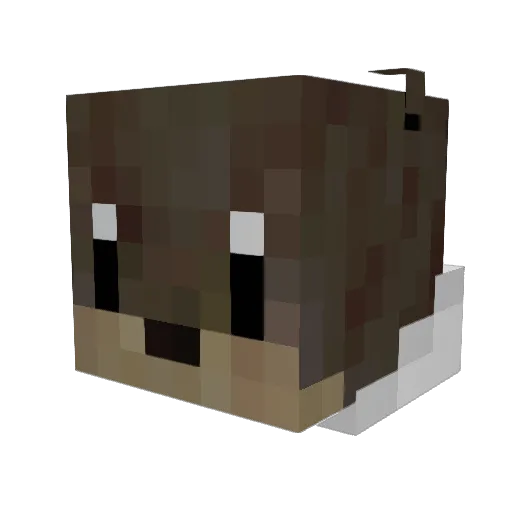 jww07 Minecraft avatar head, 3D render