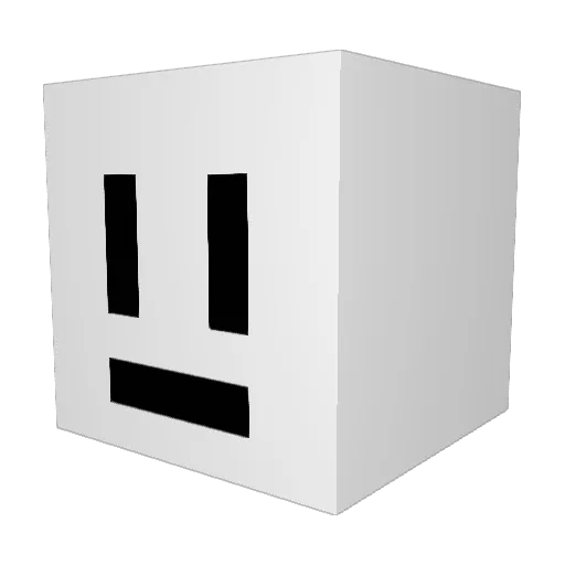 jwy_msmc_w2v Minecraft avatar head, 3D render