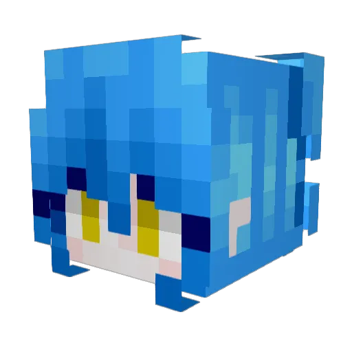 jwzza Minecraft avatar head, 3D render