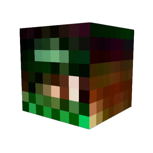 jxcarey Minecraft avatar head, 3D render