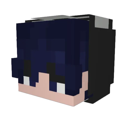 jxec Minecraft avatar head, 3D render