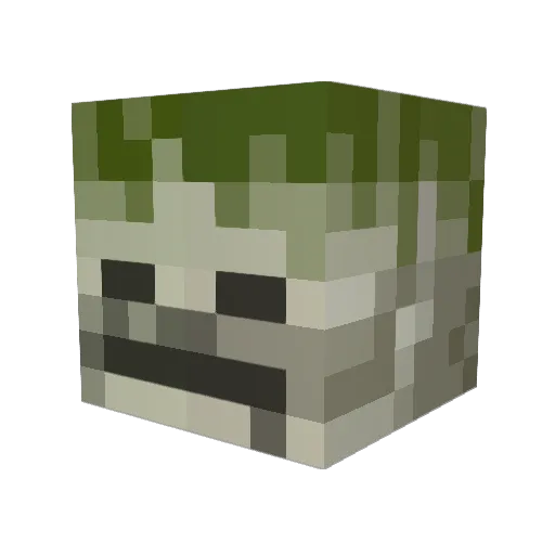 jxjdxie Minecraft avatar head, 3D render