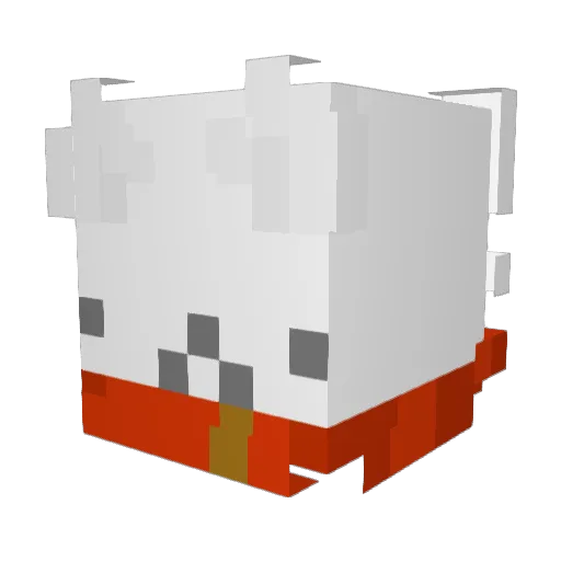 jxjdxie Minecraft avatar head, 3D render