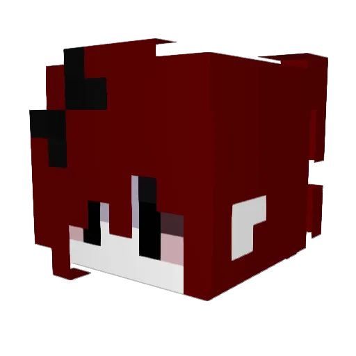 jxkari Minecraft avatar head, 3D render