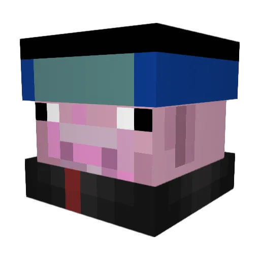 jxli10 Minecraft avatar head, 3D render