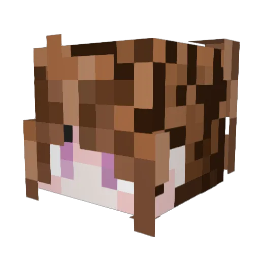 jxliusbtw Minecraft avatar head, 3D render