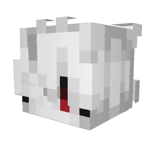 jxqke Minecraft avatar head, 3D render