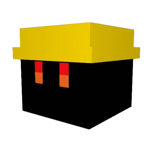 jxsn_ Minecraft avatar head, 3D render