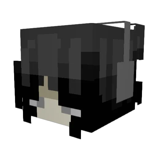 jxsshw Minecraft avatar head, 3D render