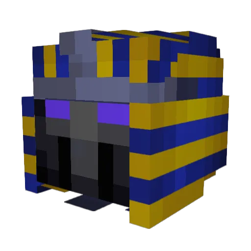 jxstgustii Minecraft avatar head, 3D render