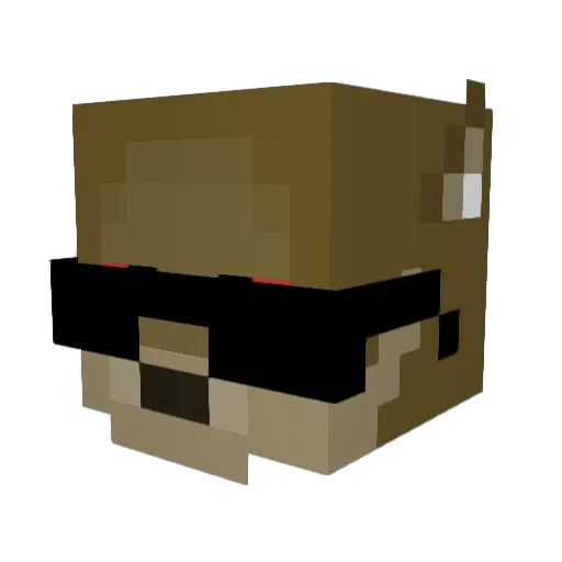jy1ecc Minecraft avatar head, 3D render