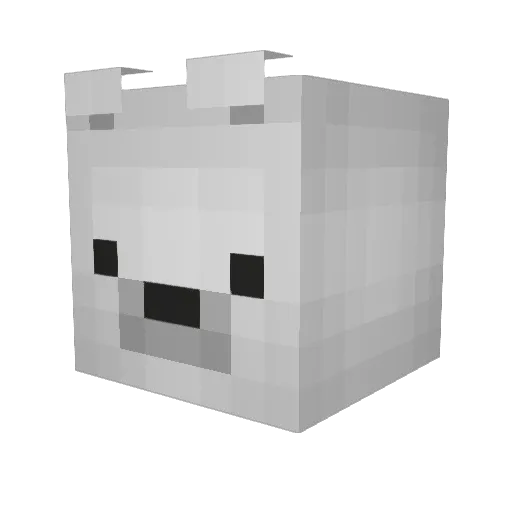 jyaesan Minecraft avatar head, 3D render