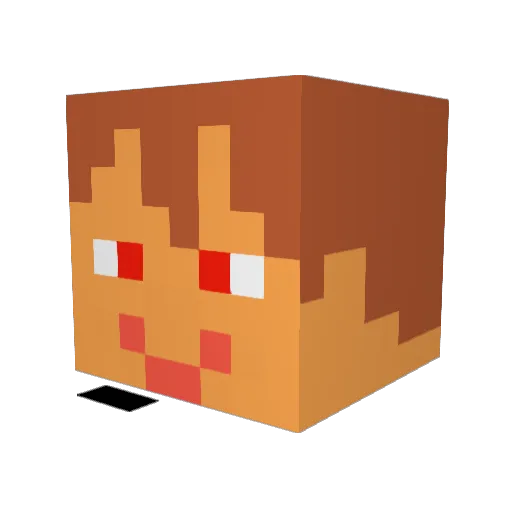 jyakkunn Minecraft avatar head, 3D render