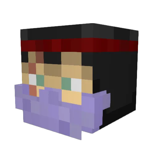 jyevoelkl Minecraft avatar head, 3D render