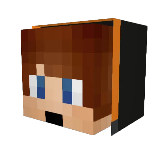 jyfabd Minecraft avatar head, 3D render