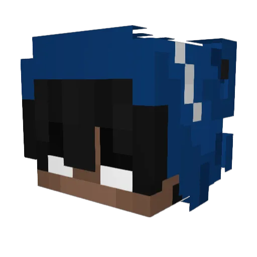 jyfd Minecraft avatar head, 3D render