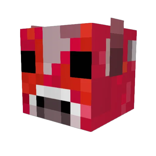 jyicse Minecraft avatar head, 3D render