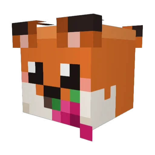 jyinc Minecraft avatar head, 3D render