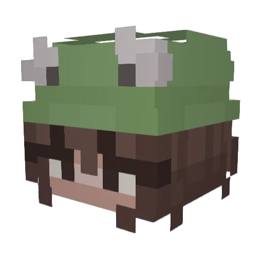jylswht Minecraft avatar head, 3D render