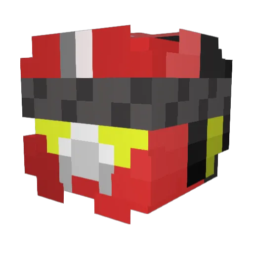 jyokuin Minecraft avatar head, 3D render