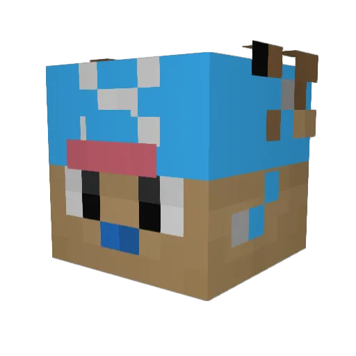 jypsmyg Minecraft avatar head, 3D render