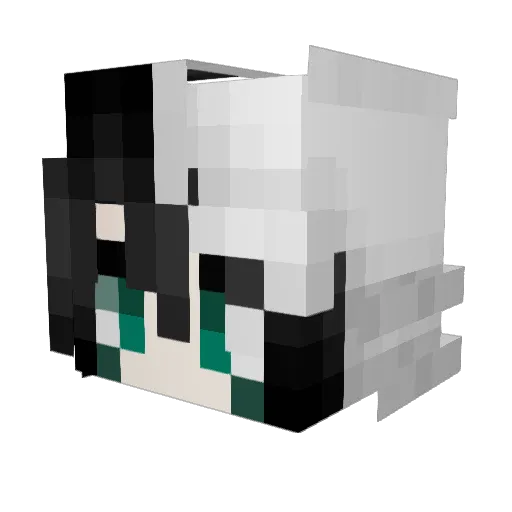 jyrm Minecraft avatar head, 3D render
