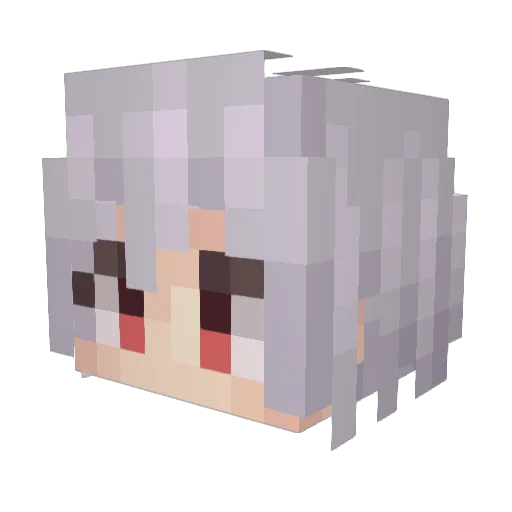 jyupiter Minecraft avatar head, 3D render