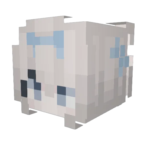 jyuuh Minecraft avatar head, 3D render