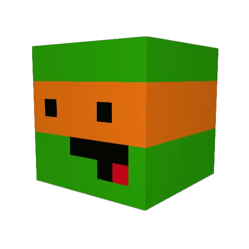 jyy43 Minecraft avatar head, 3D render