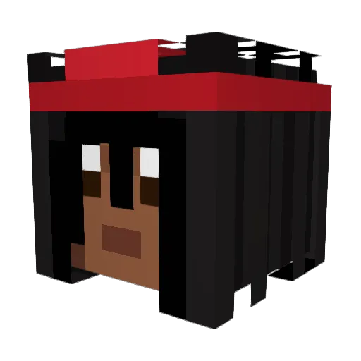 jzko Minecraft avatar head, 3D render