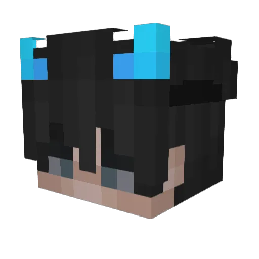 jznii Minecraft avatar head, 3D render