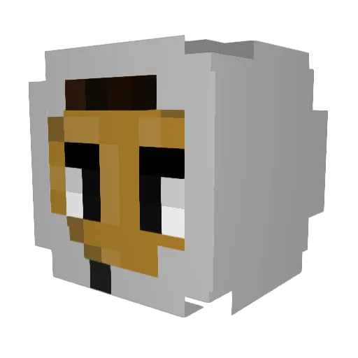 jzqcs Minecraft avatar head, 3D render