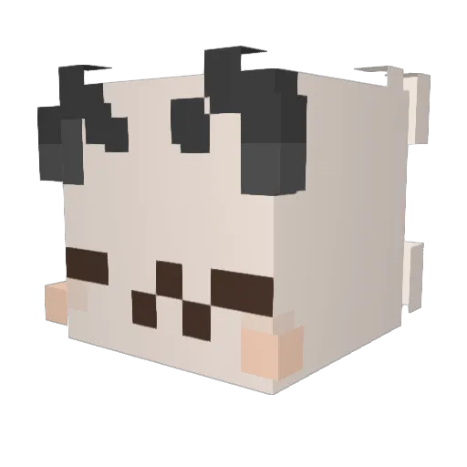 jzszs Minecraft avatar head, 3D render