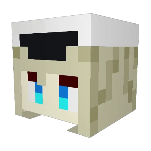 jzy5135 Minecraft avatar head, 3D render