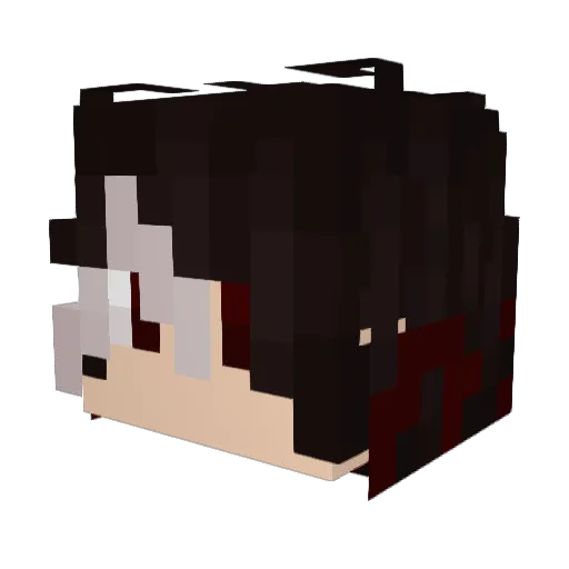 jzz_04 Minecraft avatar head, 3D render