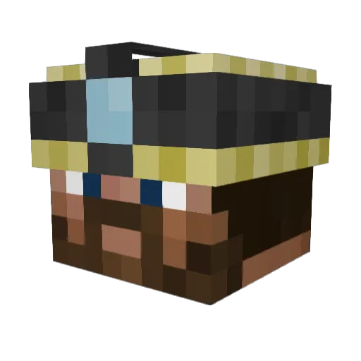 k00pacz Minecraft avatar head, 3D render