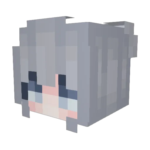 k00x Minecraft avatar head, 3D render