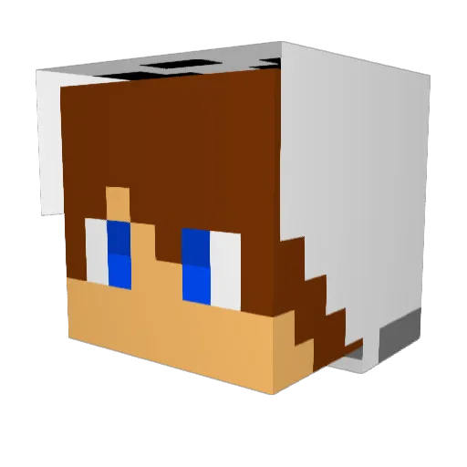 k013374909 Minecraft avatar head, 3D render