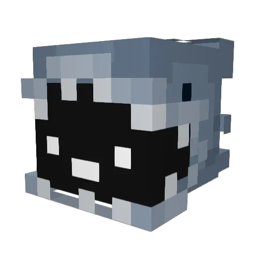 k04_cat Minecraft avatar head, 3D render
