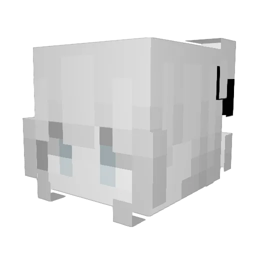 k09_MeiYinJing Minecraft avatar head, 3D render