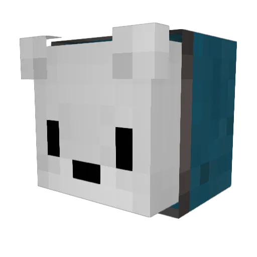 k0azu Minecraft avatar head, 3D render