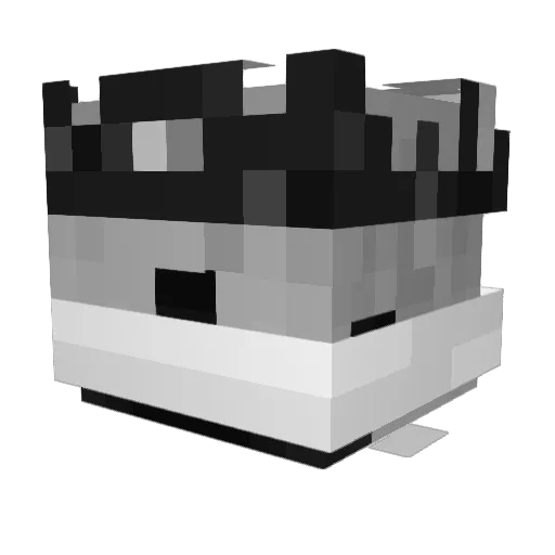k0dieswii Minecraft avatar head, 3D render