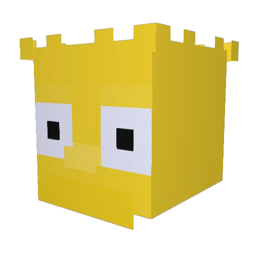 k0hara Minecraft avatar head, 3D render