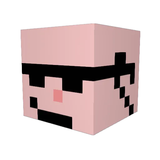 k0jima Minecraft avatar head, 3D render