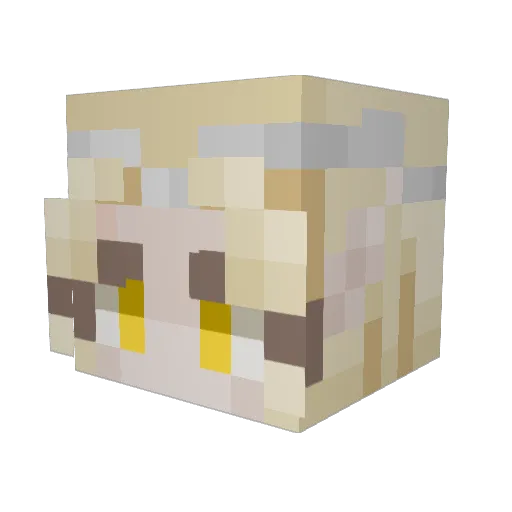 k0lia Minecraft avatar head, 3D render