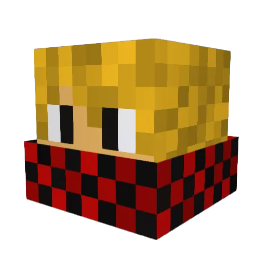 k0ntje Minecraft avatar head, 3D render
