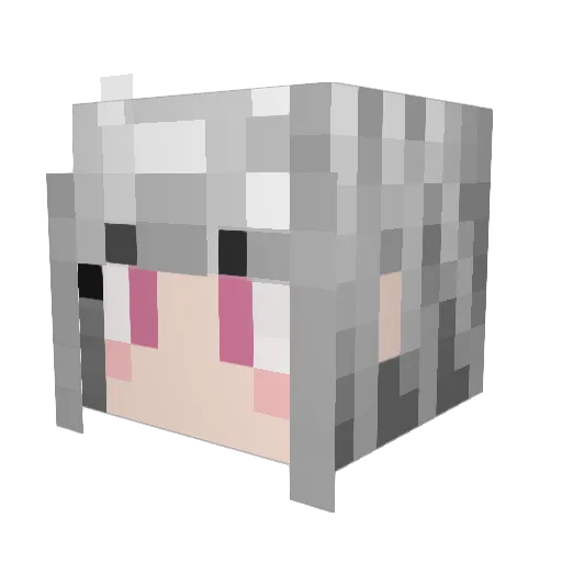 k0sak1 Minecraft avatar head, 3D render