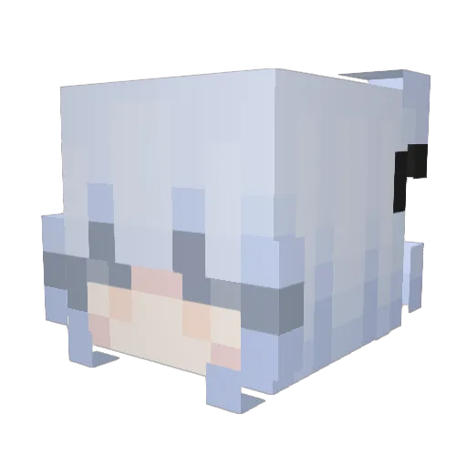 k0shai Minecraft avatar head, 3D render