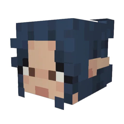 k0yablue Minecraft avatar head, 3D render
