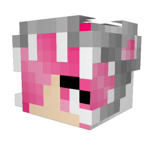 k103 Minecraft avatar head, 3D render
